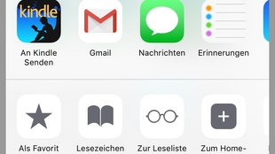 Kindle-iOS-App mit neuer „an Kindle senden“-Funktion für Safari