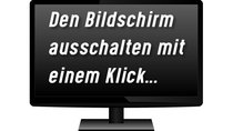 Bildschirm ausschalten – Mit Hotkey oder Mausklick