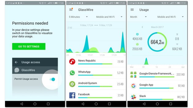 Glasswire: Tool gibt Auskunft über laufenden Datenverbrauch