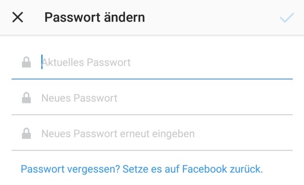 instagram-passwort-aendern