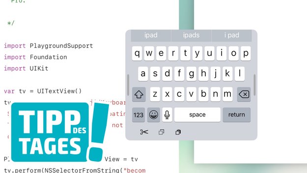 iPad: Neue versteckte Tastaturkonfiguration in Swift Playground ausprobieren