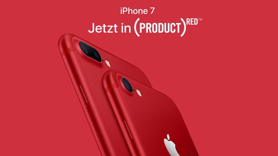 Iphone 7 Product Red Special Edition Vorgestellt Großer Speicher Und