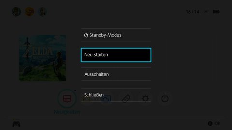 Nintendo Switch richtig ausschalten