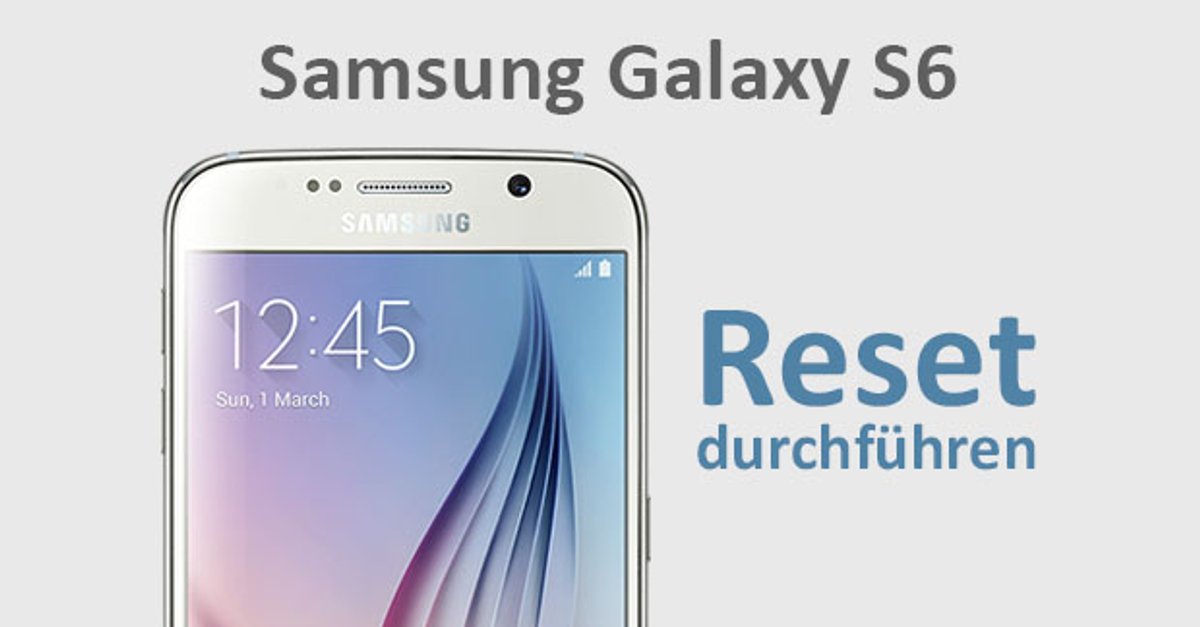 Samsung Galaxy S6 Reset Mit Nadel