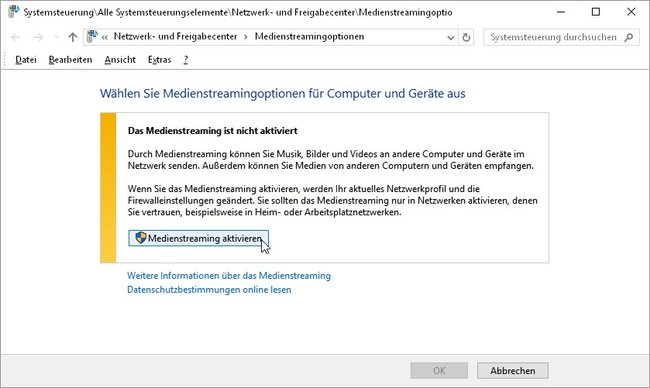 upnp-medienstreaming-aktivieren