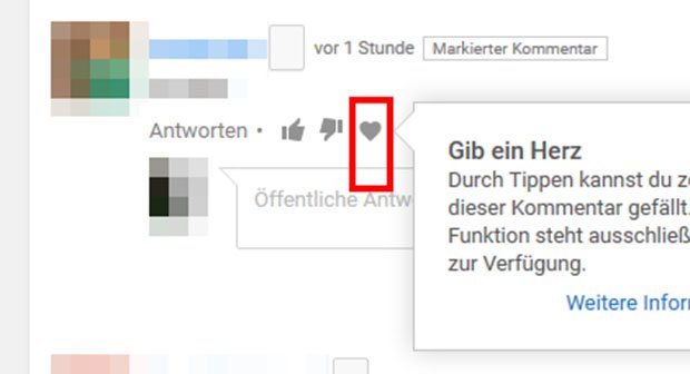 Youtube Kommentare Was Bedeutet Das Herz Einfach Erklart