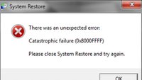 Lösung: 0x8000ffff (E_UNEXPTECTED) bei Systemwiederherstellung & Update