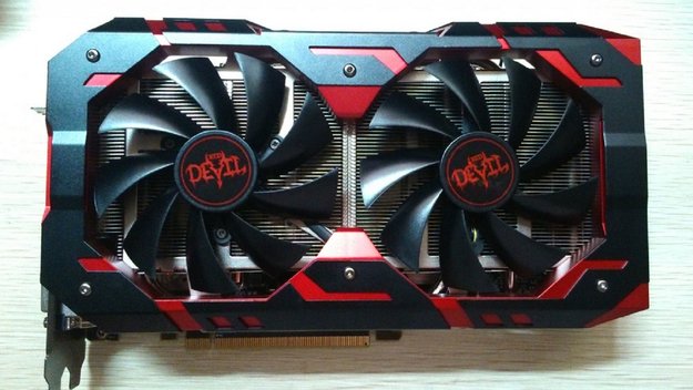 Radeon RX 580: Red Devil GS von PowerColor mit zwei Stromanschlüssen auf ersten Fotos