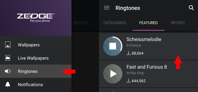 Zedge Klingeloene kostenlos App Anleitung 01