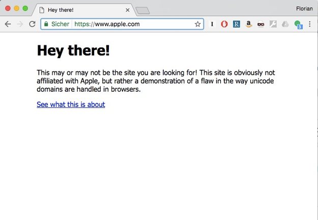 Unicode als Phishing-Risiko: Warum „apple.com“ nicht gleich „apple.com“ ist