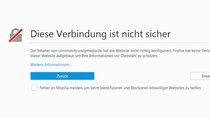 Was bedeutet „Diese Verbindung ist nicht sicher“ in Firefox? Wie umgehen?