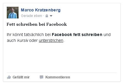 Bei Facebook Fett Schreiben So Geht S Mit Einem Umweg