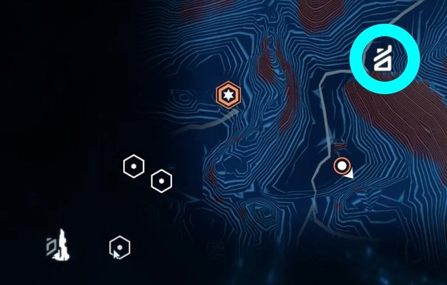 Achtet auf diese Zeichen auf eurer Map, um die Reliktstätten zu untersuchen. Sind die Glyphen blau, habt ihr sie bereits untersucht und alles Wichtige gefunden.
