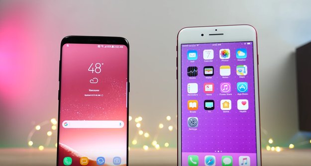 Samsung Galaxy S8 und iPhone 7 Plus im Geschwindigkeitsvergleich