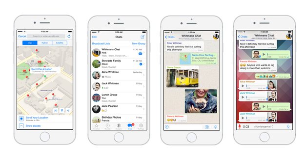 WhatsApp bekommt „Fotoalbum teilen“, Text-Status und verbesserte Live-Location