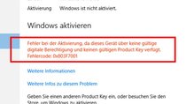 Lösung: Fehler 0x803f7001 – Kein gültiger Product Key in Windows 10