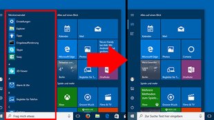 Windows 10: Programm- & App-Liste im Startmenü ausblenden