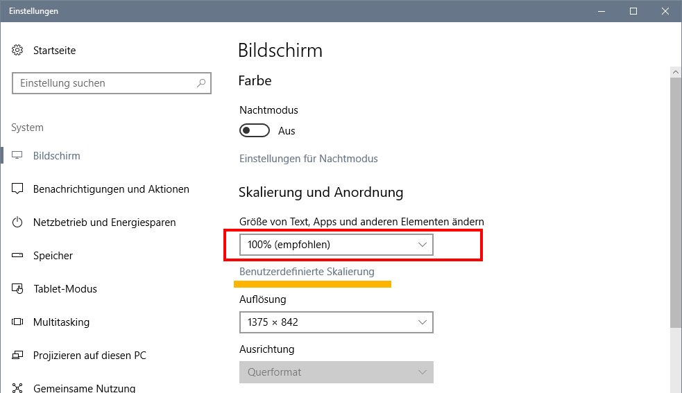 Outlook 2016 Navigationsbereich Schriftgröße ändern Windows 10 www.giga.de