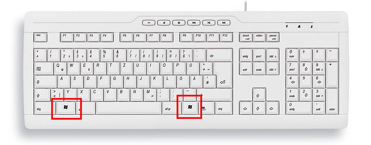 WindowsTaste Wo ist sie? Welche Funktion & Tastenkombinationen hat sie?