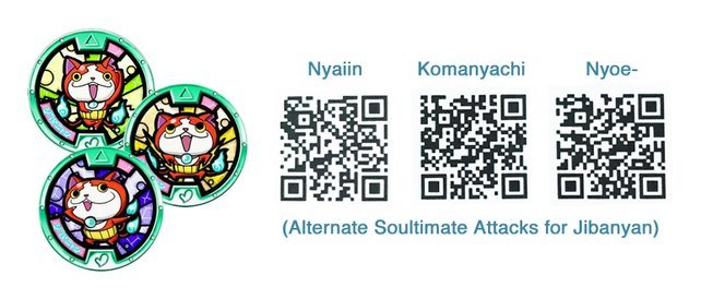 Yo-Kai Watch 2 qr codes