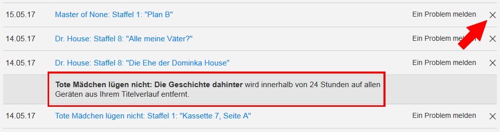 Verlauf Netflix Verlauf Netflix