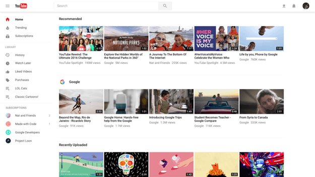 YouTube im neuen Look: Übersichtlicheres Design und Nachtmodus