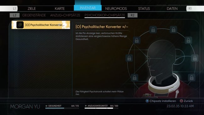 Prey Psychoskope Chipsätze