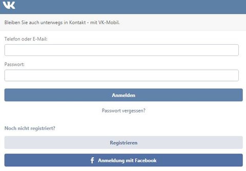 FaceBook Login  ВКонтакте