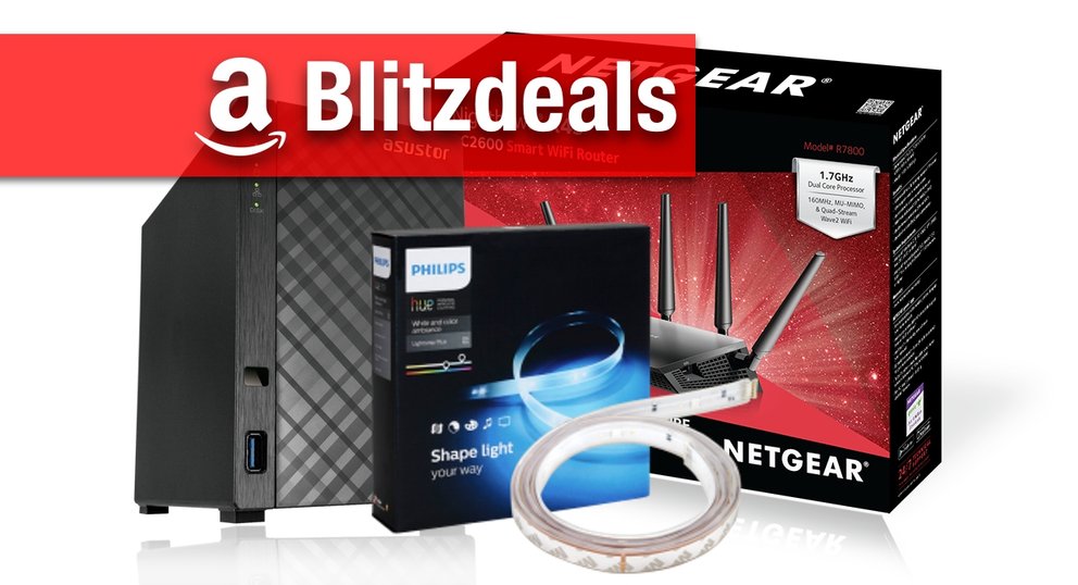 Blitzdeals & CyberSale: Philips Hue LightStrips+ für nur 65 Euro, AirPort-Alternative, NAS etc. günstiger