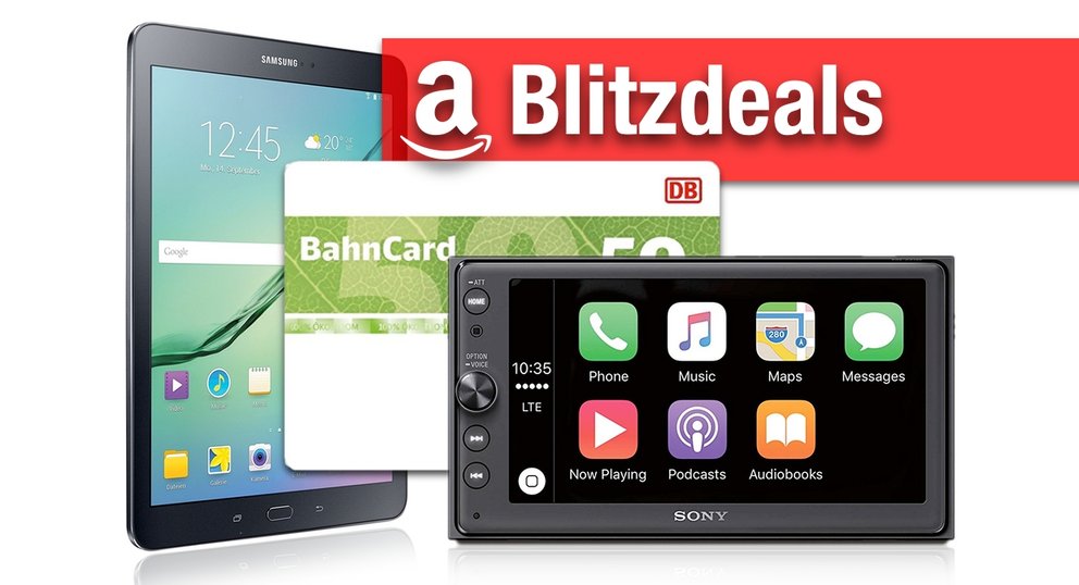 Blitzangebote: BahnCard mit Rabatt, Galaxy Tab S2, Sony CarPlay-System günstiger