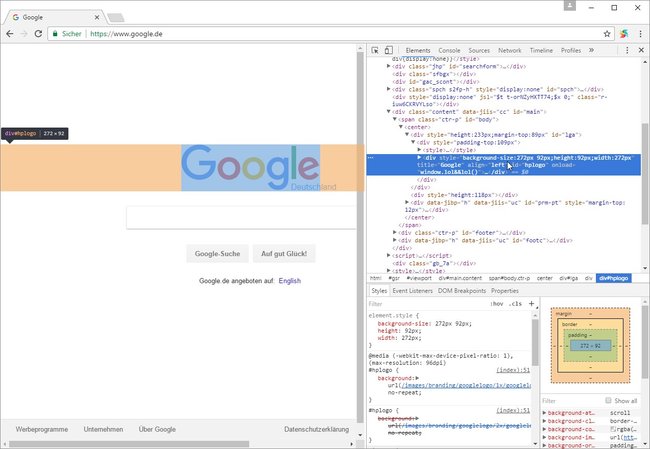 chrome-developer-tools-untersuchen