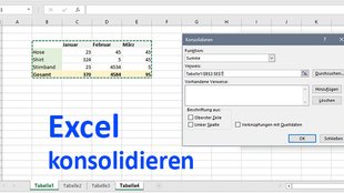 Excel: Daten konsolidieren (Beispiel-Video)