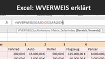 Excel: WVERWEIS am Beispiel-Video erklärt