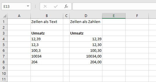 Als Text Gespeicherte Zahl In Zahl Umwandeln Excel: Text in Zahl umwandeln – so geht's