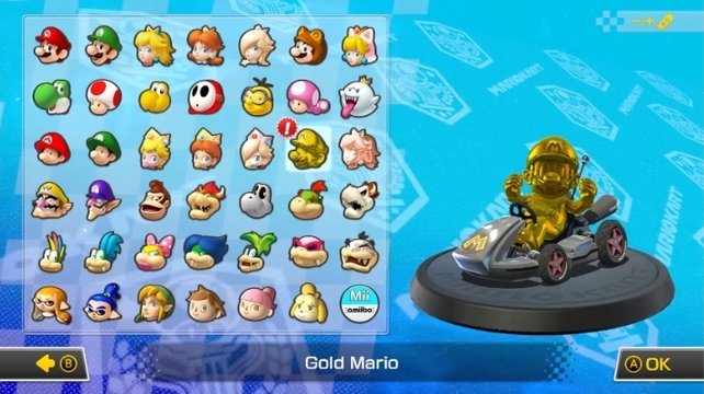 Mario Kart 8 Deluxe Gold Mario freischalten