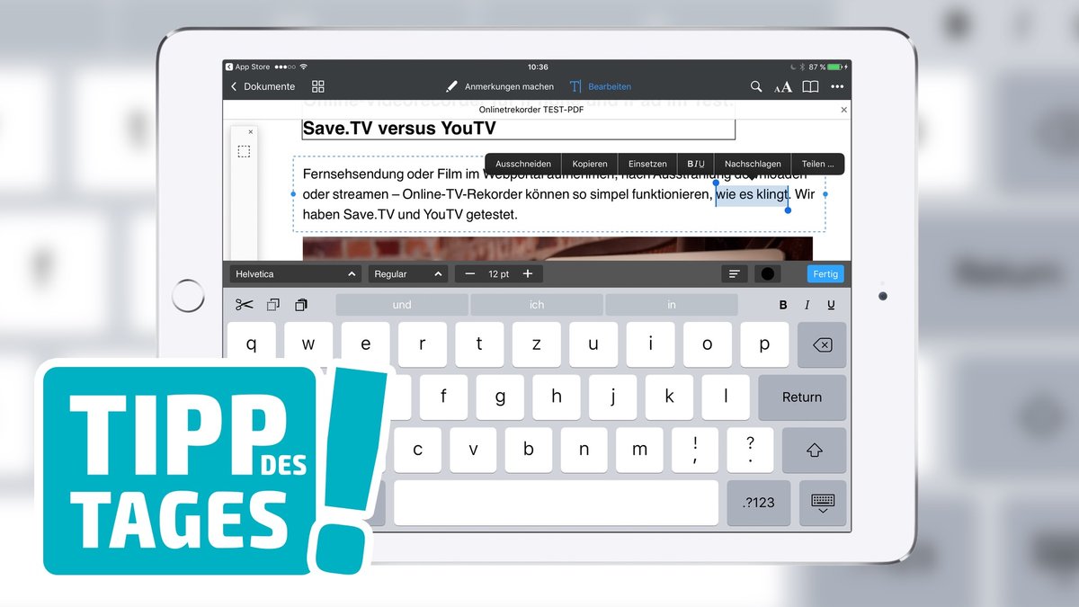 Pdf Expert Texte In Pdfs Auf Iphone Und Ipad Bearbeiten