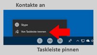 Windows 10: Kontakte an Taskleiste anpinnen – so geht's