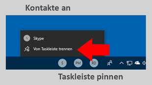 Windows 10: Kontakte an Taskleiste anpinnen – so geht's