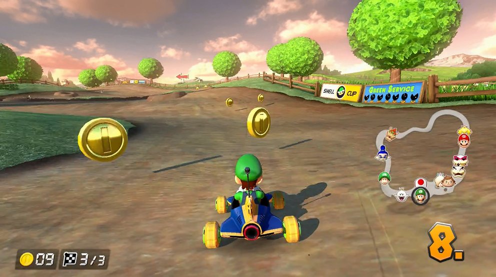 Mario Kart 8 Deluxe Fahrzeugteile und Goldteile freischalten
