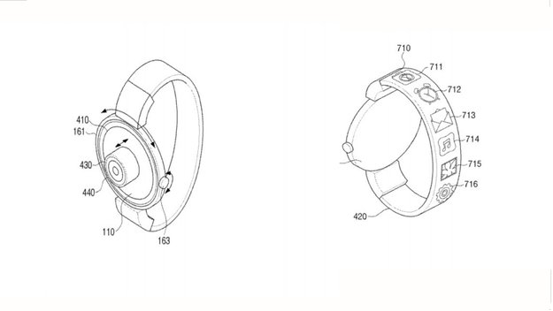 Samsung-Patent: Smartwatch mit zweitem Display im Armband und Kamera