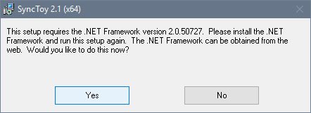 Diesen Fehler bekommt ihr, wenn NET Framework nicht in der benötigen Version installiert ist.