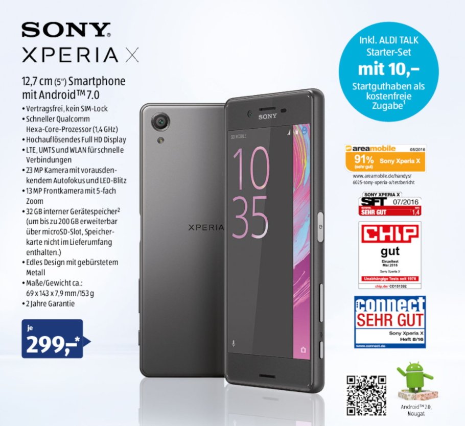 ALDI-Handy-Sony-Xperia-X-Sued