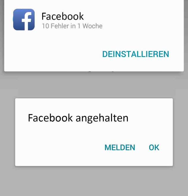 Facebook wurde zum 100. Mal angehalten.b