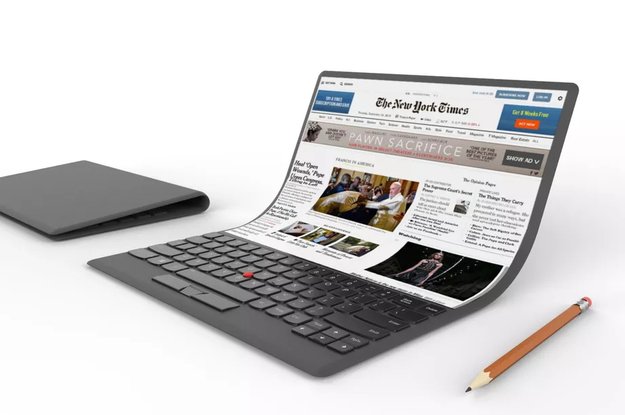 Lenovos Notebook der Zukunft hat ein flexibles Display