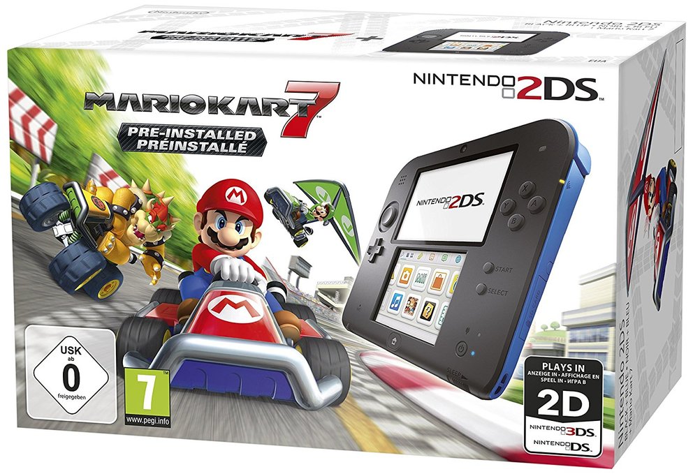Nintendo 2DS mit Mario Kart 7 für nur 75 €