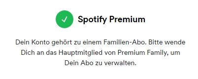 Spotify Family Abo