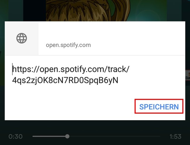 Spotify Hörbuch Lesezeichen Teilen Notiz speichern