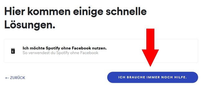 Spotify von Facebook trennen Kontakt