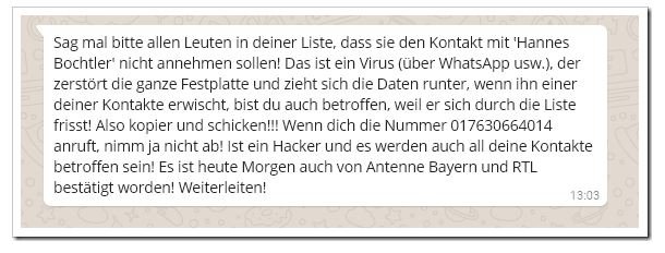 WhatsApp Hannes Bochtler