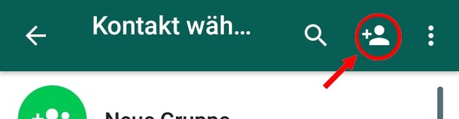 WhatsApp Kontakte hinzufügen 01